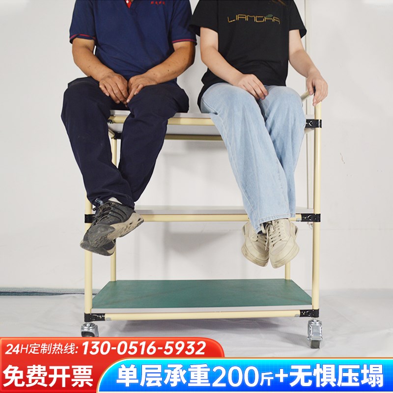 防静电周转车物料架多功能分拣车间带轮精益管小推车工具车可定制