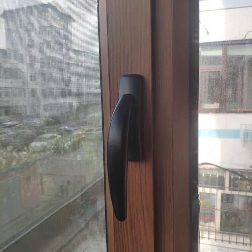 门窗拉手转动把手金属拉手塑钢窗户全金属把手联动杆豪华窗户实心