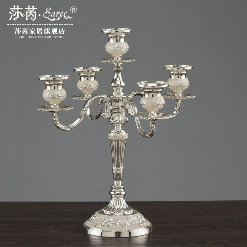 蜡烛台欧式摆件复古家居浪漫礼品西餐烛光晚餐婚庆婚礼道具烛台