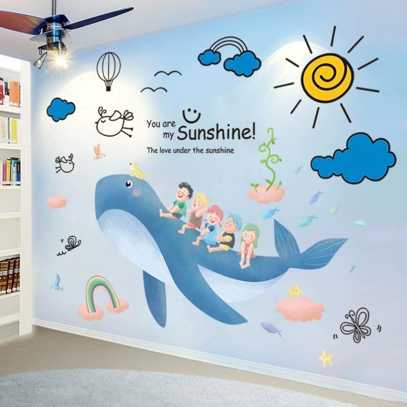 幼儿园环创材料主题墙面装饰教室布置文化墙贴画卡通儿童房间贴纸