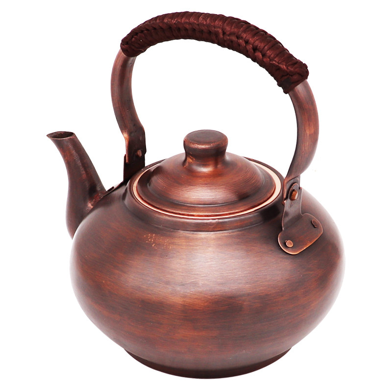茶壶纯紫铜手工加厚茶芯壶沏茶泡茶养生壶中式复古烧水壶茶具防烫
