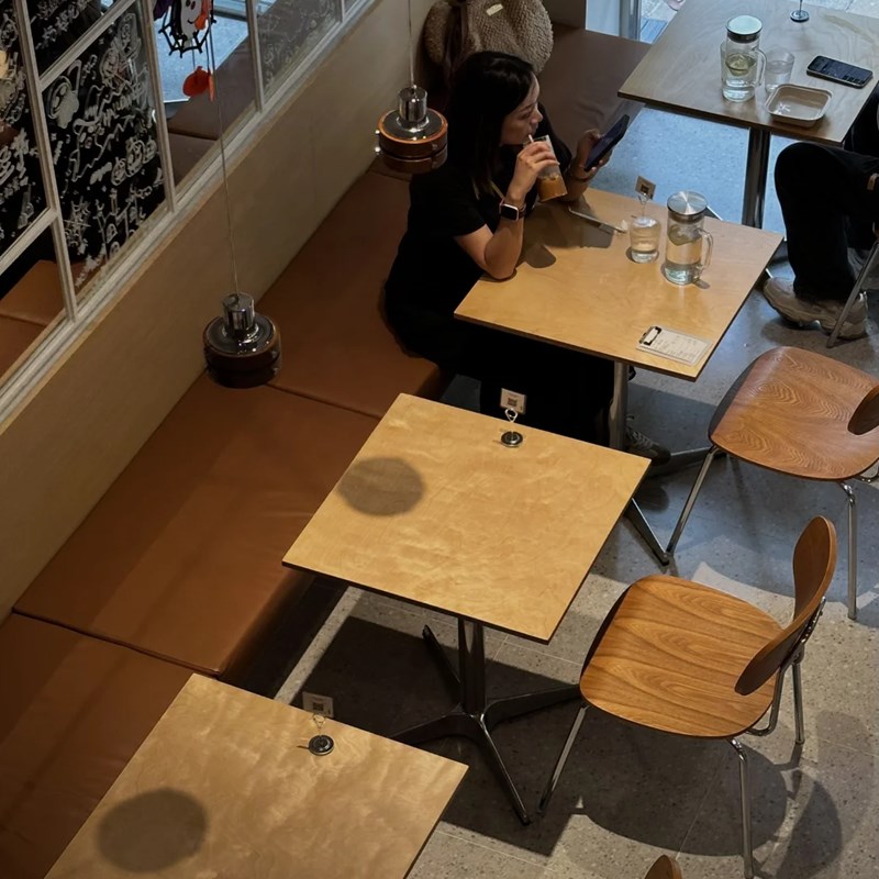 海洋板咖啡厅桌椅组合奶茶店甜品店西餐厅桌子餐饮商用烘培店椅子