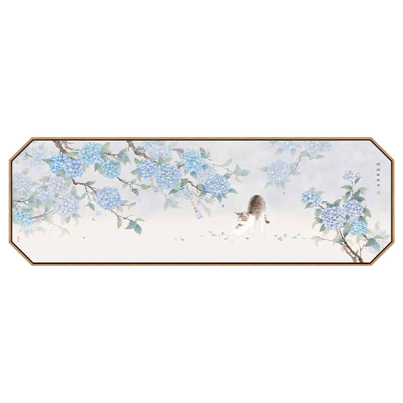 绣球春晚原创新中式卧室床头装饰画客厅沙发背景墙挂画中国风墙画