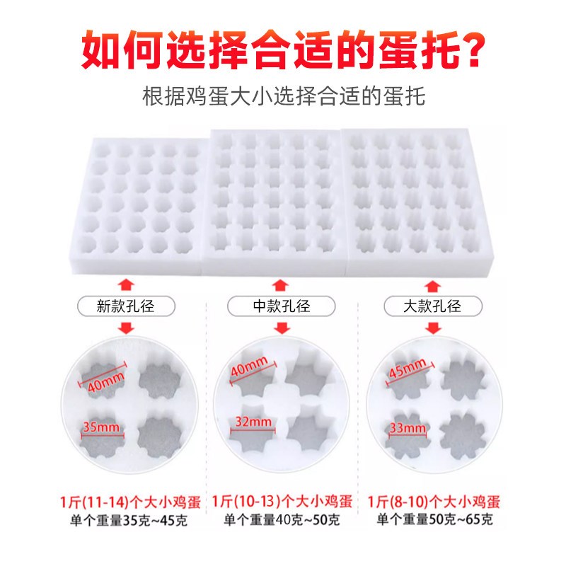 珍珠棉鸡蛋包装盒对扣蛋托防潮透气防震防摔泡沫纸箱送礼专用