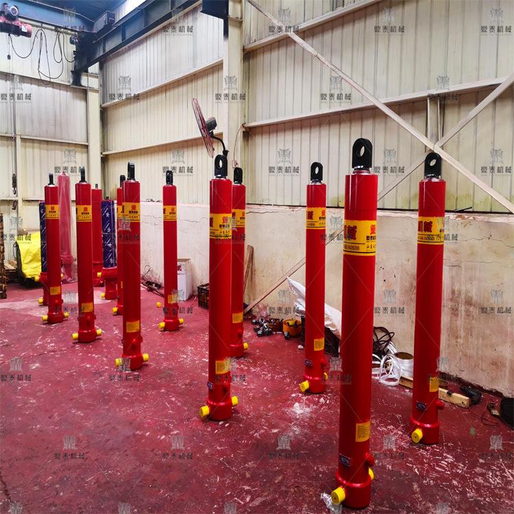 挂压车多重卡卸货举升油缸吊耳4TG-E160安伸缩式级液装缸液压系统