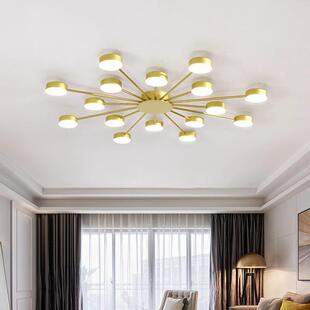 客厅2022年新款 广东89中山约灯具现灯代简大气主吸灯顶led超亮大