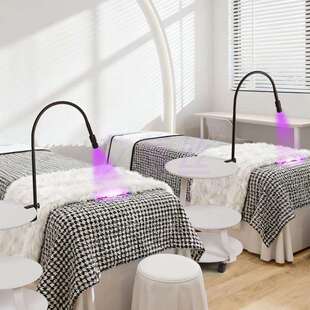 鹅颈管桌夹UV光固美睫灯假睫毛嫁接UV胶水固化灯UV紫光灯可调光