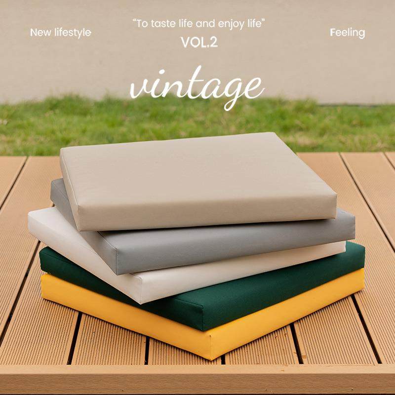 户外防水防晒坐垫椅垫飘窗卡座方形垫子海绵藤椅座垫室外用防潮