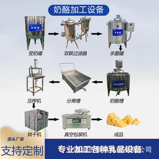 牦牛奶酪加工机器马苏里车达拉奶酪生产线设备凝乳奶酪发酵机器