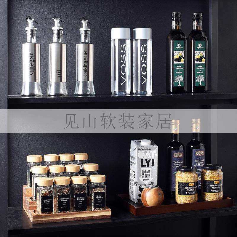 厨房调料收纳主题摆件样板房展厅餐边柜橱柜佐料食物软装饰品道具