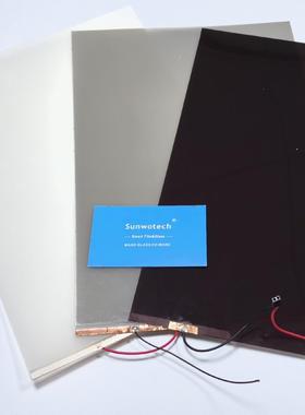 厂家生产自贴自粘夹胶玻璃黑色灰色通电电控雾化PDLC智能调光膜