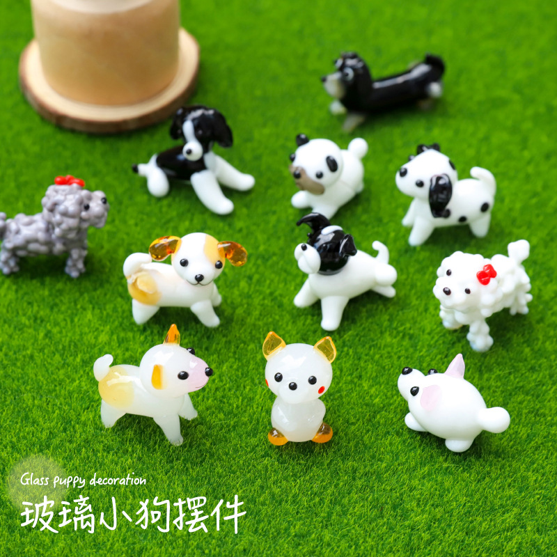 摆饰创意卡通玻璃桌面琉璃摆件