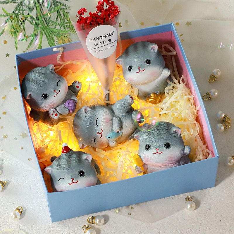 生日礼物送女生闺蜜礼品少女心萌宠装饰品可爱小猫咪摆件