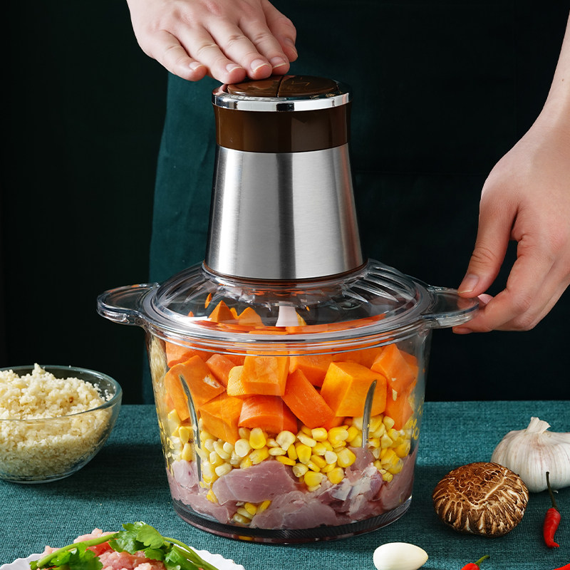 家用多功能小型电动绞肉机手动打肉碎肉菜辣椒饺子馅神器搅肉馅机,厨房/烹饪用具,绞肉机/碎肉宝,淘宝优惠券,粉丝福利购,淘宝优惠卷