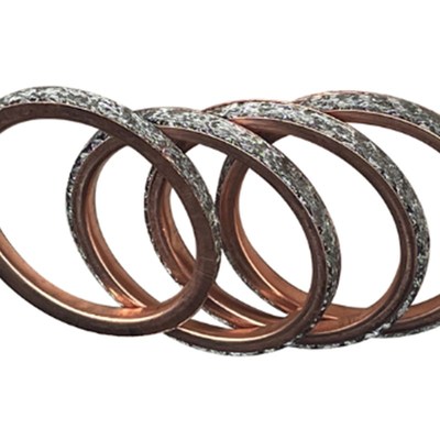 37x44x3.5mm 摩托车排气管垫片用于YZF750YZFR1YZF-R1YZFR6YZF-R6