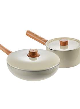 厨房橱柜摆件不锈钢锅具组合套装平底锅汤锅样板房间软装饰品摆设