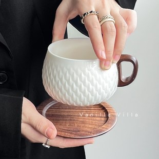 高颜值家用办公室马克杯子 陶瓷咖啡杯碟高档精致下午茶水杯套装