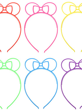 直销现货亚马逊热卖蝴蝶结少儿发箍打结头箍发饰头饰品