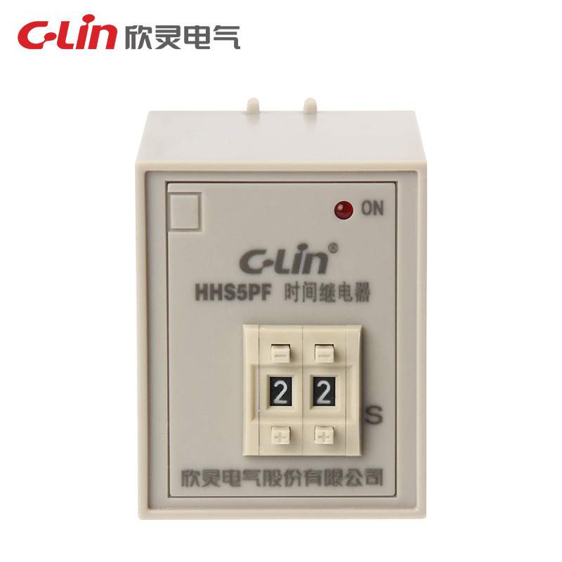 欣灵HHS5PF断电延时继电器数字式时间继电器