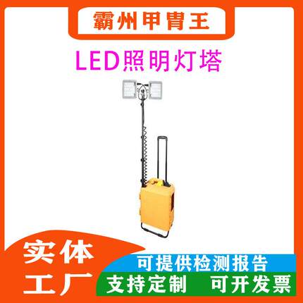 防汛抗洪抢修防汛应急充电照明灯手提式防汛抢险升绛LED照明灯塔