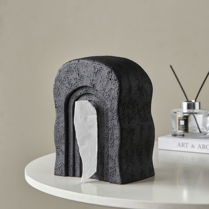 新款创意拱形纸巾盒家用客厅卧室高档茶几纸盒餐桌桌面收纳盒轻奢