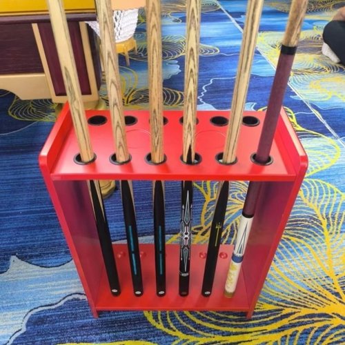 新款台球球杆放置架多孔落地立式收纳架台球杆展示架