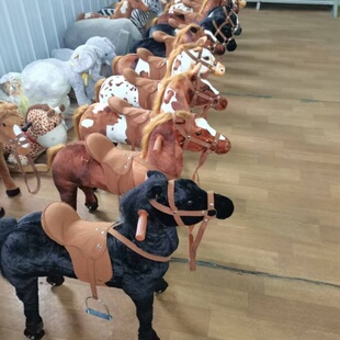 可骑乘仿真诸葛轮马木马跳跳马儿童玩具骑马大号跑马摇摇马轮子马