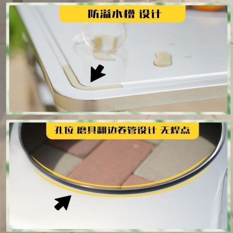 网红烧烤炉折叠桌家用围炉煮茶用地户外餐桌烤肉炉架摆地摊燃气灶
