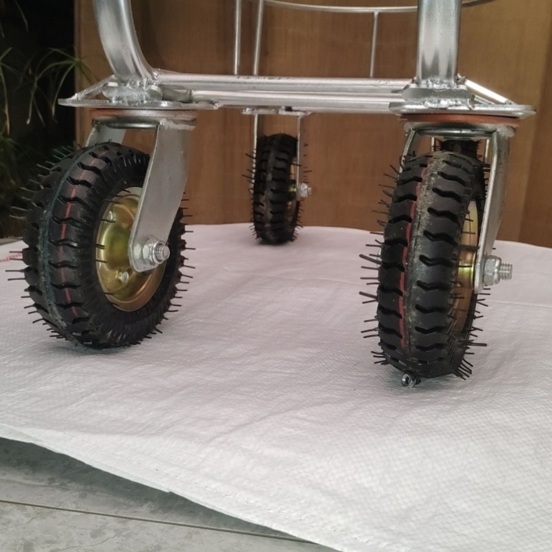 推水推食推粪家用手推车大棚万向轮瓜果蔬菜采摘充气橡胶轮胎水桶