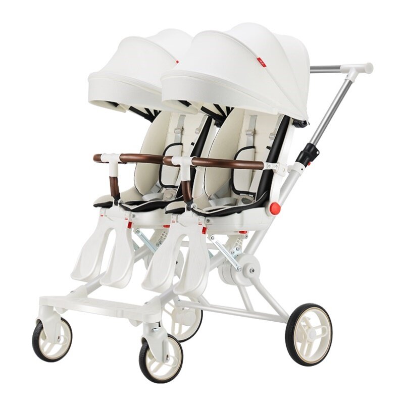 双胞胎溜娃神器婴幼儿双人可平躺折叠轻便携带二胎婴儿宝宝手推车