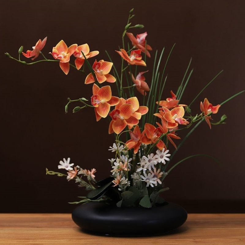 高档仿真花盆景套装摆件简约家居客厅餐桌电视柜摆放装饰假花绢花