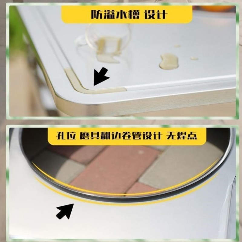 网红烧烤炉折叠桌家用围炉煮茶用地户外餐桌烤肉炉架摆地摊燃气灶