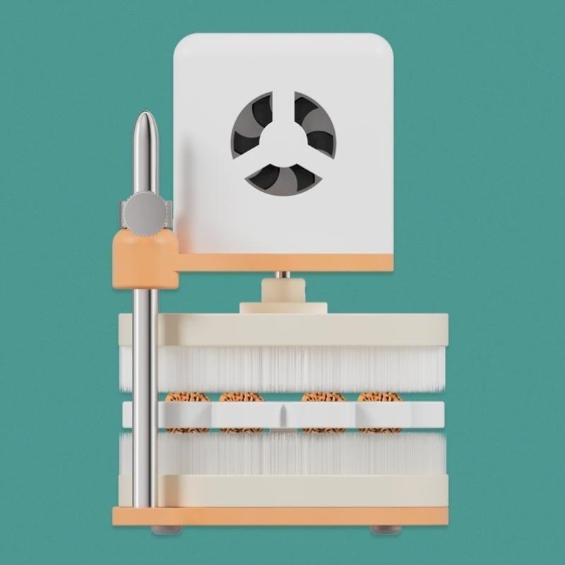 电动文玩刷金刚神器核桃清理打底佛珠抛光包浆盘珠机刷手串全自动