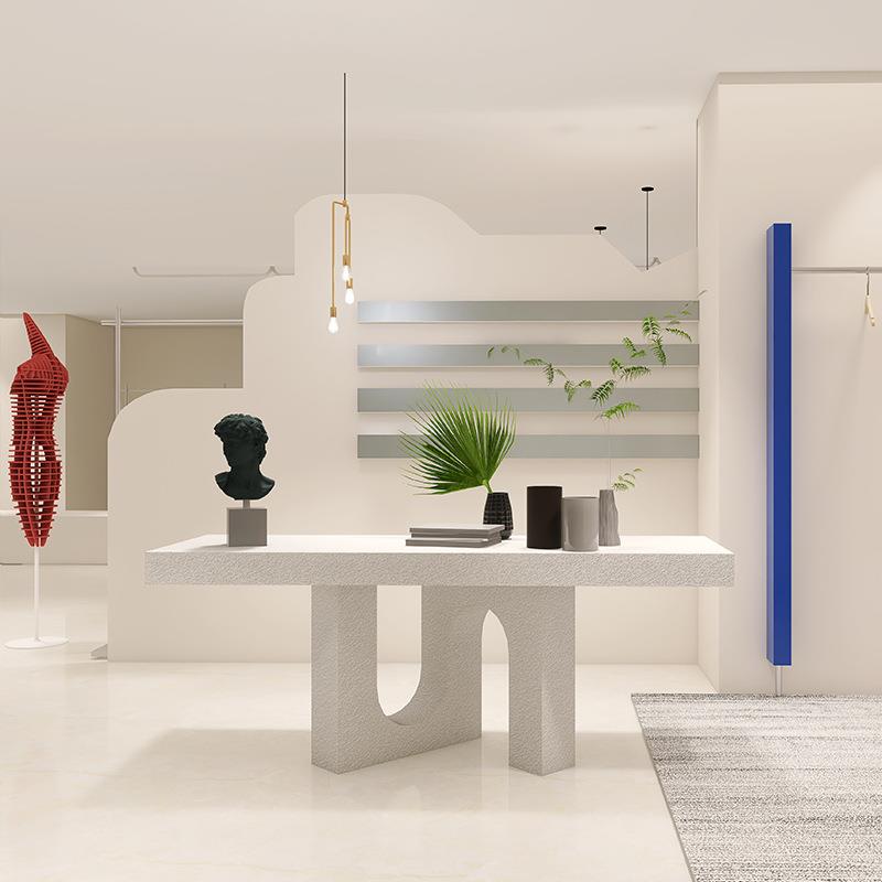 服装店中岛台陈列展示桌子直播流水台展示台网红中间摆放装饰道具