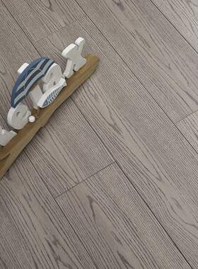 橡木格里斯三层实木复合木地板贴纯木皮地板灰色纹无甲醛E0级甲醛