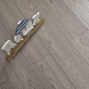 橡木格里斯三层实木复合木地板贴纯木皮地板灰色纹无甲醛E0级甲醛