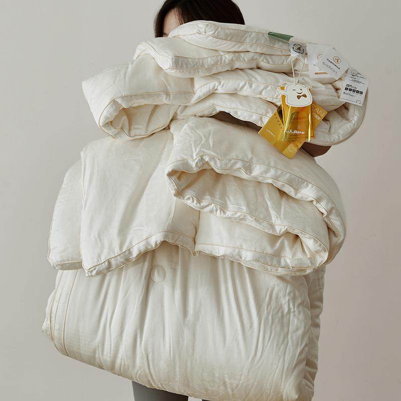 高档A类纯棉55%大豆纤维春秋被冬被被芯加厚保暖四季通用子母被子
