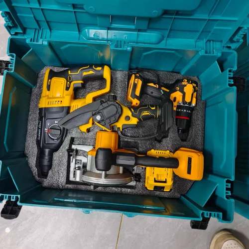 德伟牧田电动工具六件套装锂电手电钻电锤电动扳手角磨机