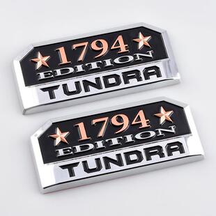 适用于坦途车标TUNDRA侧门标1794叶子板翼子板标贴tundra车贴装饰