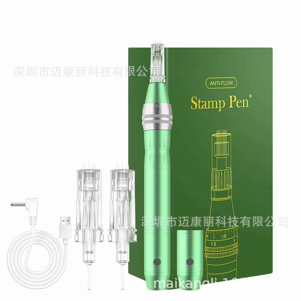 双电池更换DG04防回流电动微针仪五挡变速加速促渗纳米电动微针笔