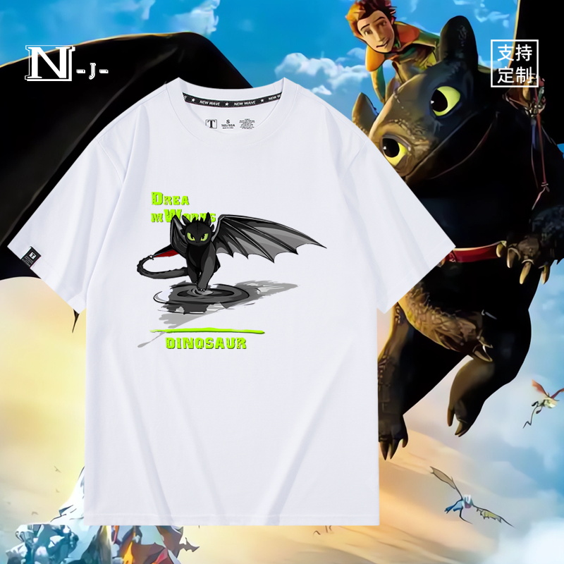 休闲宽松纯棉情侣短袖