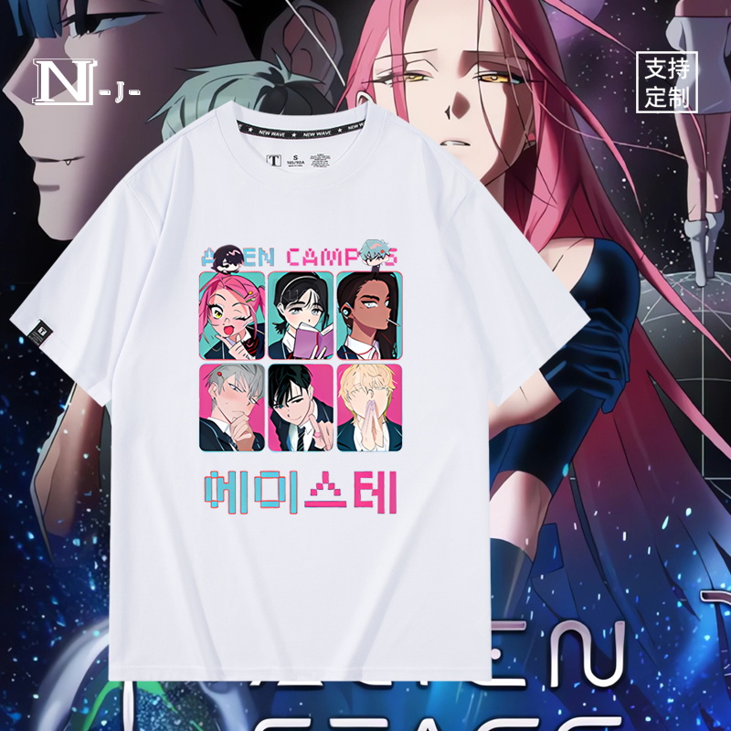 休闲宽松纯棉情侣短袖