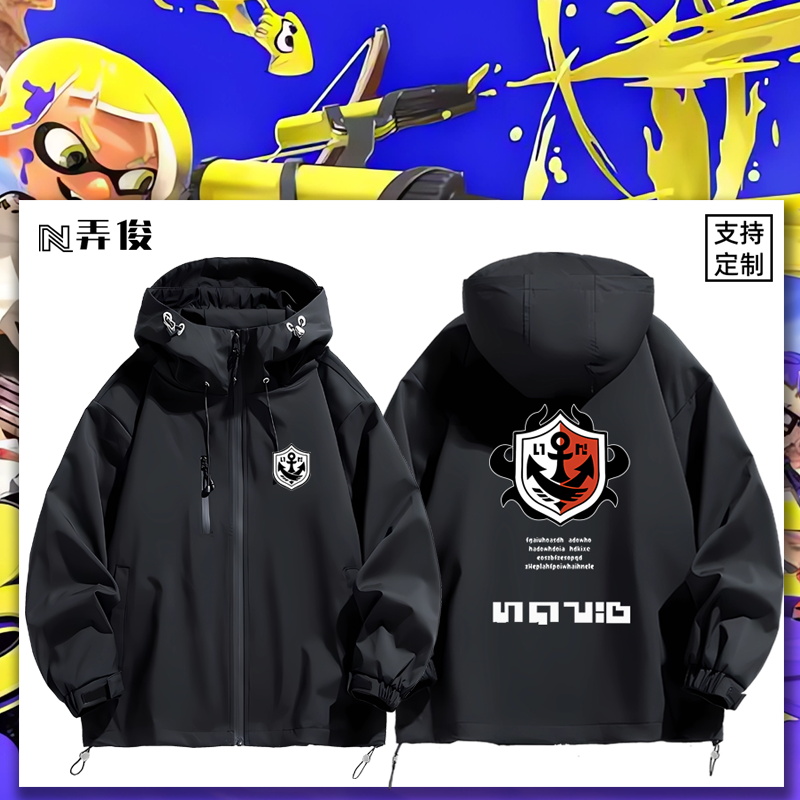 连帽秋冬新款宽松防风冲锋衣