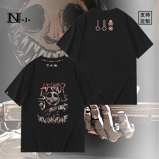 Fangamer Buckshot Roulette恶魔轮盘周边短袖t恤上衣服男女夏季