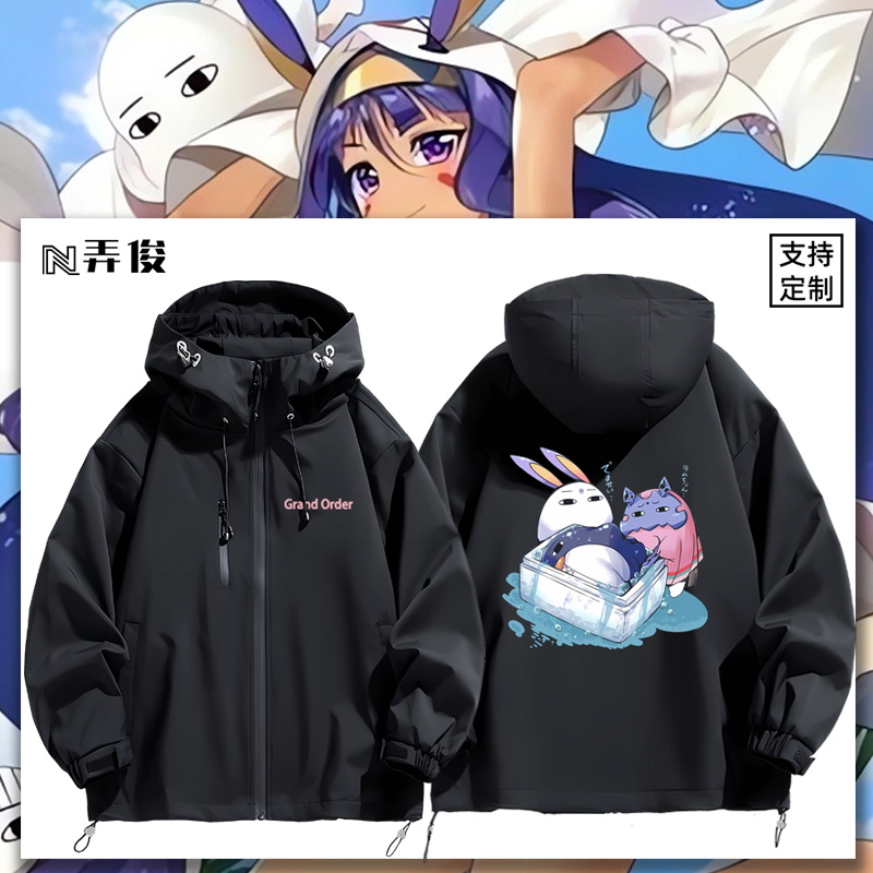 连帽秋冬新款宽松防风冲锋衣