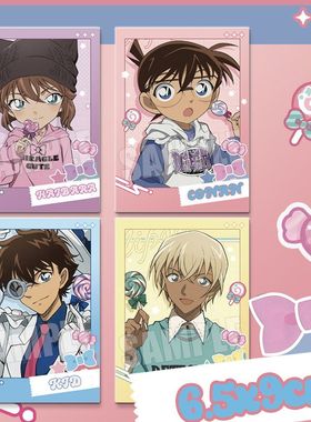 名侦探柯南棒棒糖系列灰原哀基德安室透拍立得收藏小卡痛包装饰