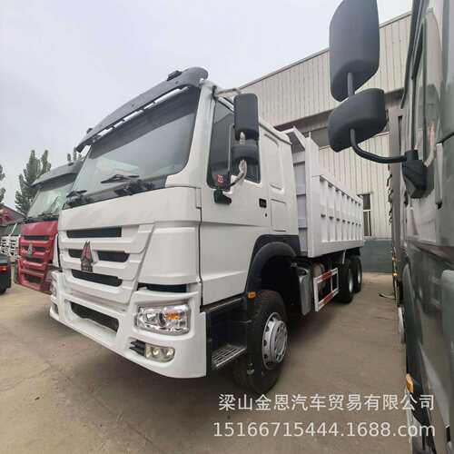 精翻大泵后八375马力大货车翻斗车工程翻斗渣土自卸车