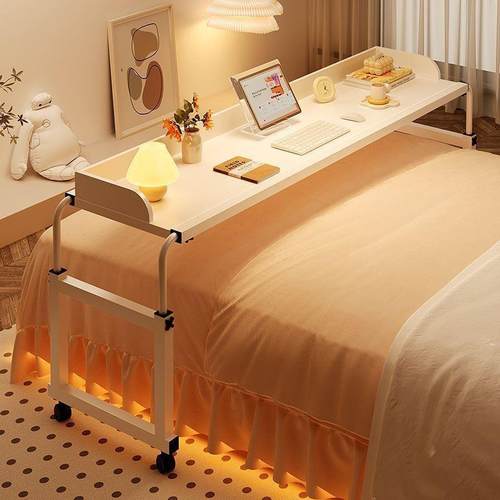 跨床桌可移动书桌电脑桌家用床上桌懒人升降卧