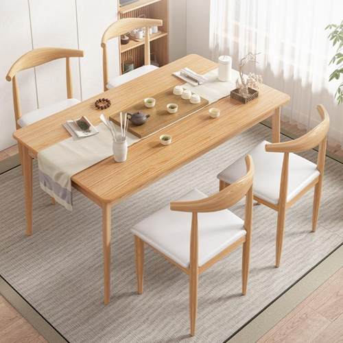 茶桌椅组合实木腿办公室茶台功夫泡茶桌大板茶桌客厅简约现代茶几