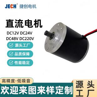 DC12VDC24V48V220V微型马达直流电机大功率推杆蜗杆钢管电机